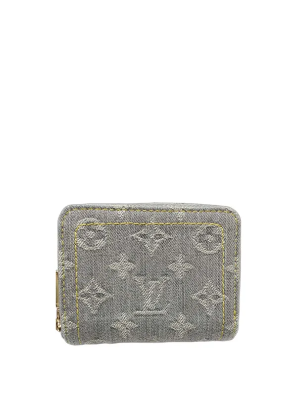 良品　Louis Vuitton ジッピーパース　GWセール Louis Vuitton Pre-Owned 2021-2026 モノグラム デニム ジッピーパース
