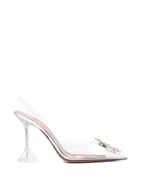 Amina Muaddi Begum crystal-embellished slingback pumps