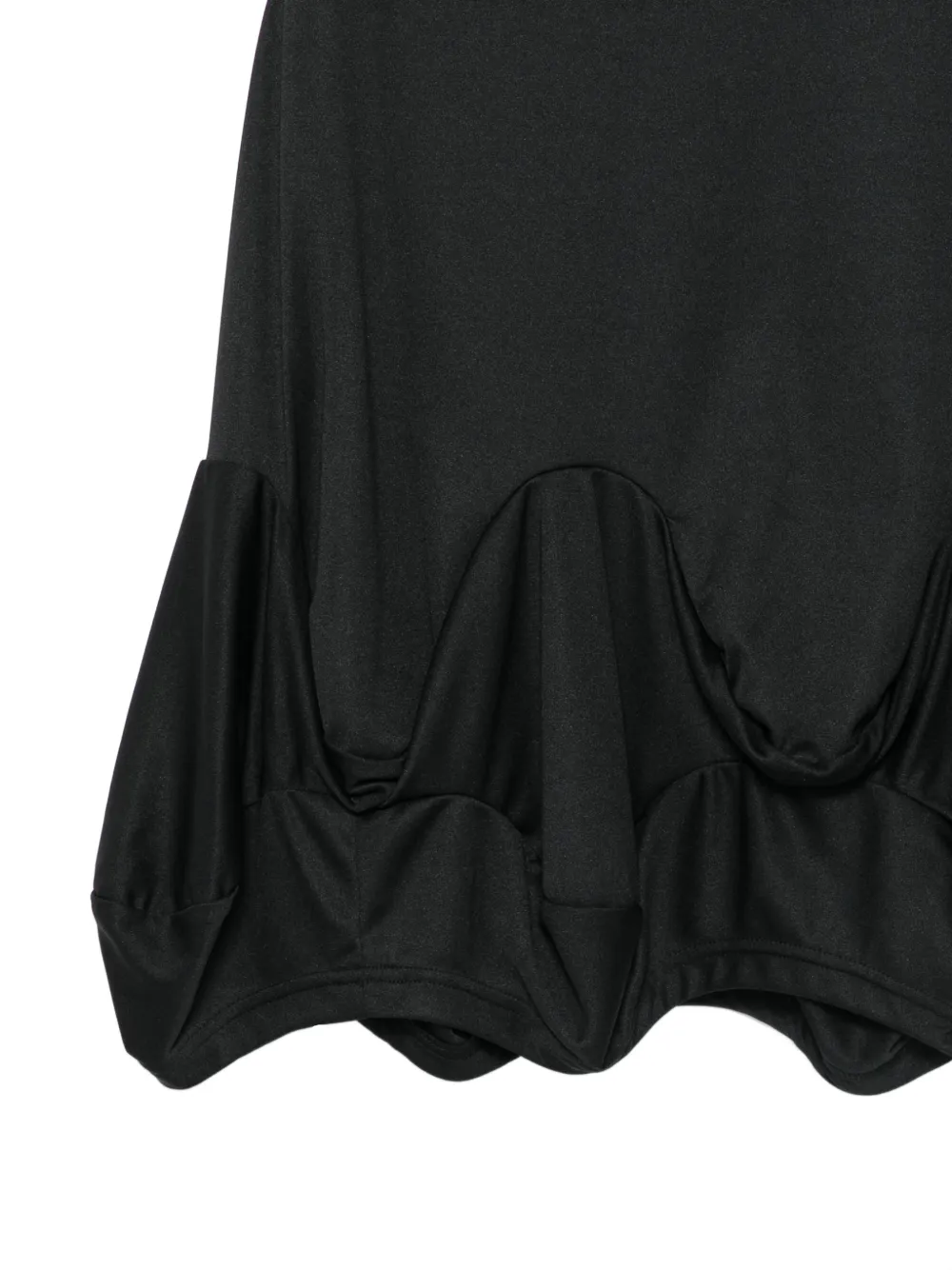 Comme Des Garçons Comme Des Garçons Gedrapeerde top met ronde hals Zwart