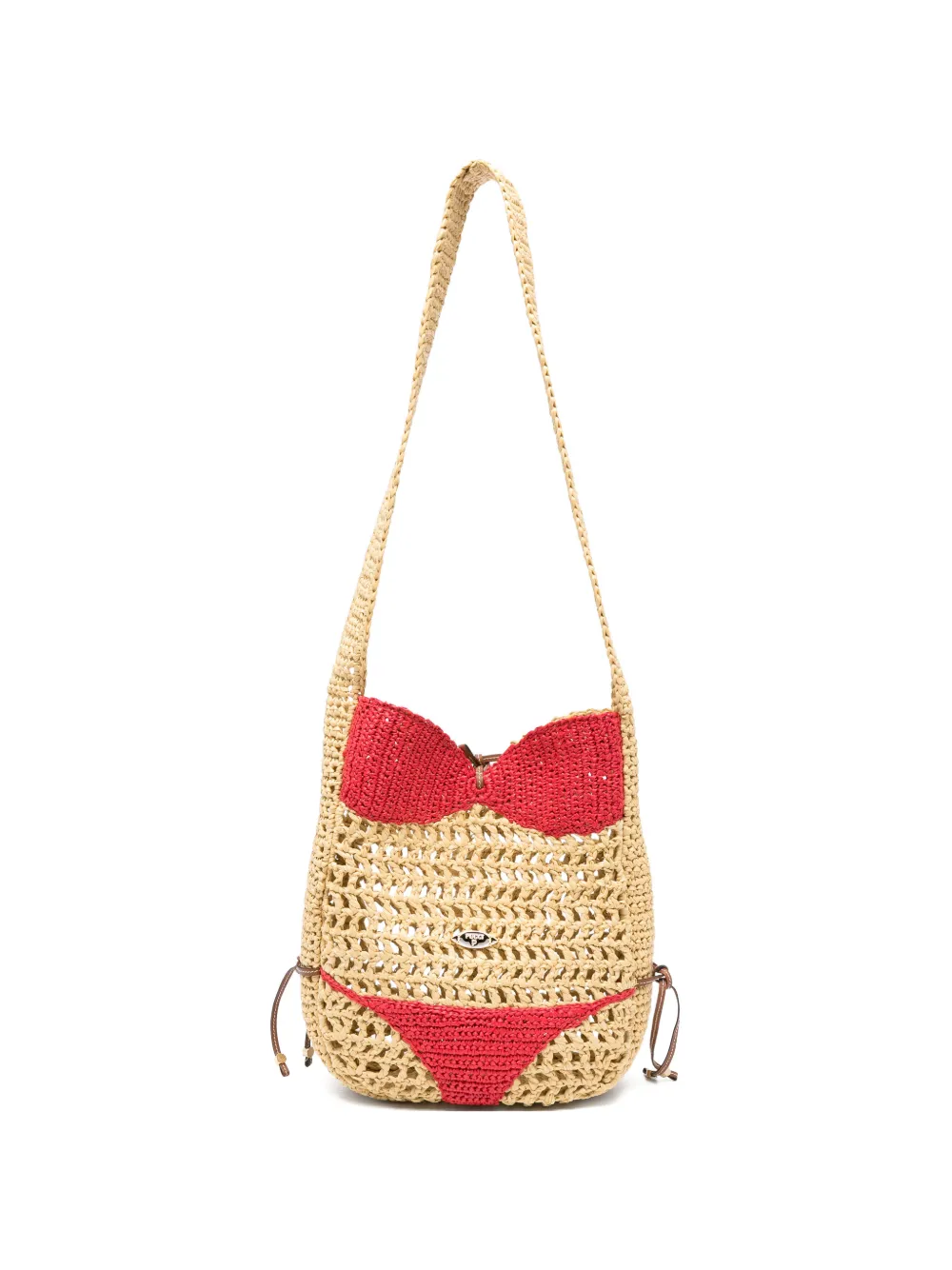 PUCCI bikini-patch woven shoulder bag - Toni neutri