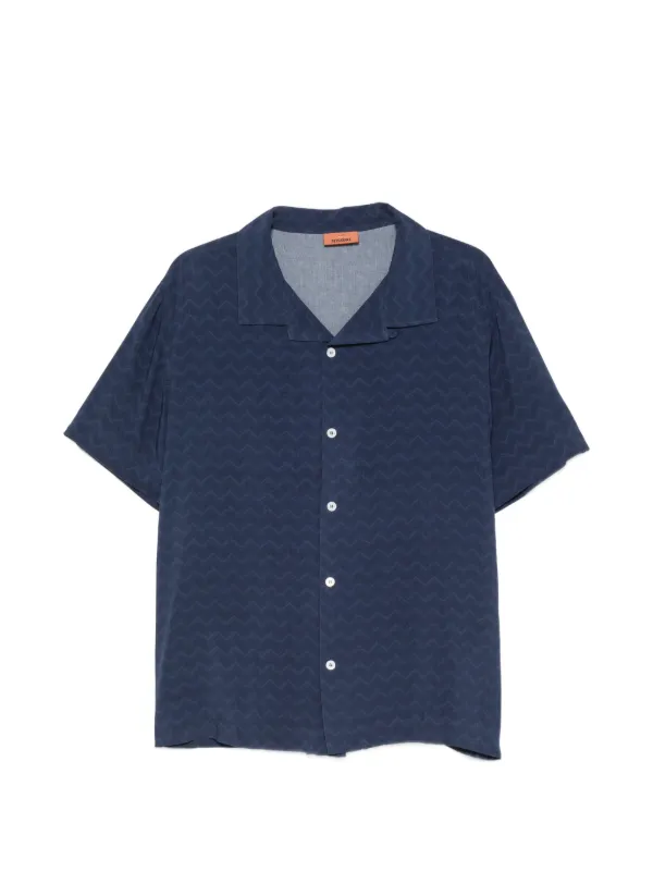 Missoni Zigzag-print Shirt in Blue