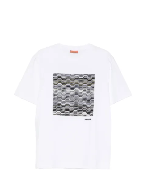 Missoni camiseta con parche en zigzag