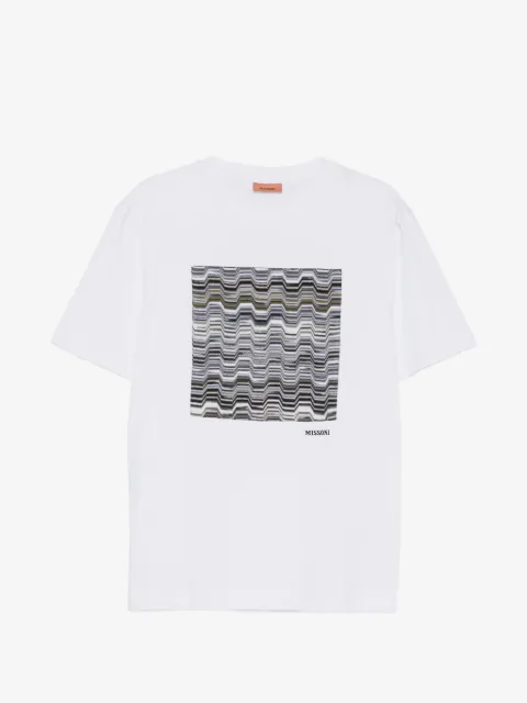 Missoni zigzag-patch T-shirt