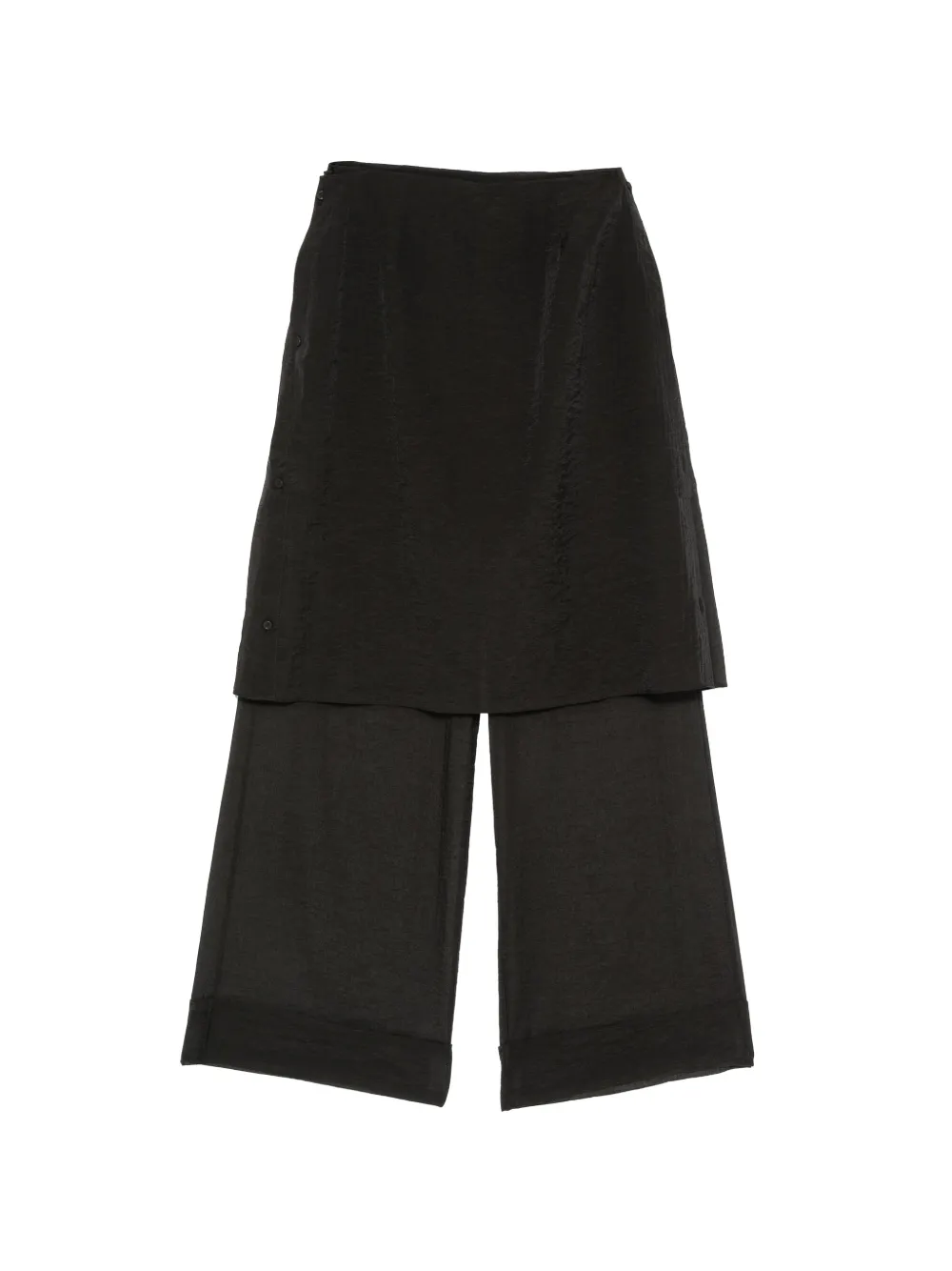 VIKTORIA CHAN Cilla layered button-detail trousers