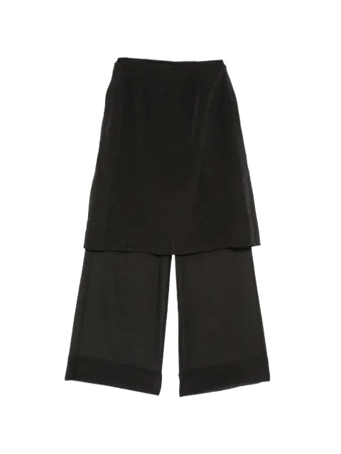VIKTORIA CHAN Cilla layered button-detail trousers