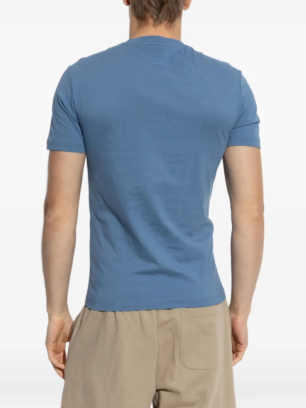 Ea7 Emporio Armani T-shirt met logoprint Blauw