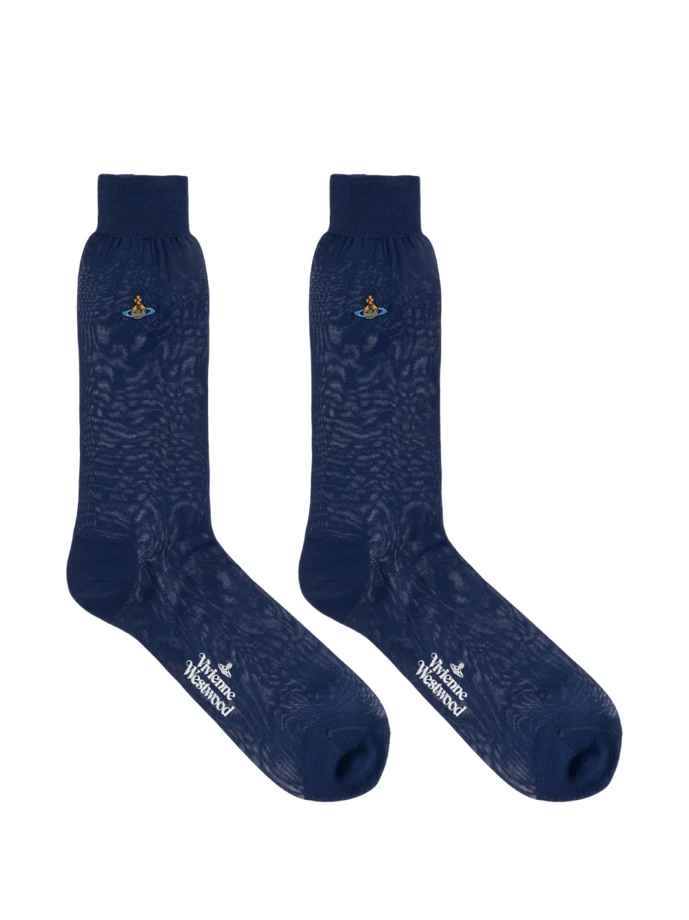 Vivienne Westwood Orb-embroidered socks - Blau