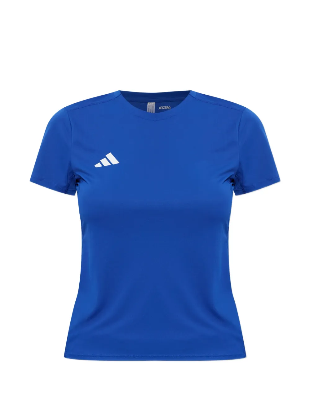 adidas Adizero logo-print T-shirt - Blau
