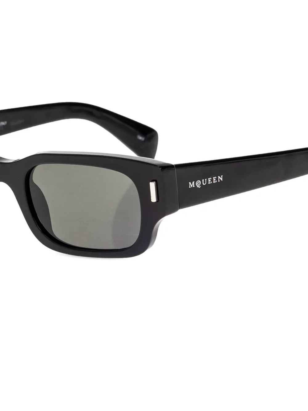 Alexander McQueen Eyewear T-Bar Rivet Panthos zonnebril Zwart