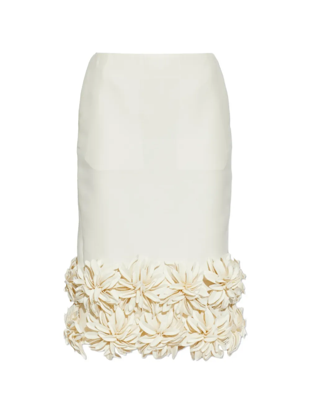 Balenciaga floral-embellished skirt - White