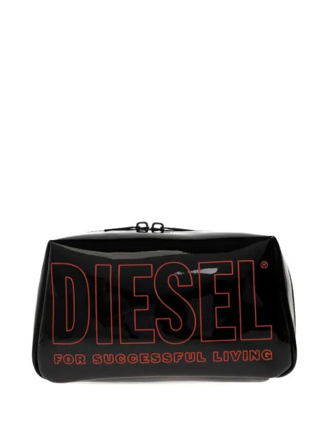 Diesel logo-print wash bag