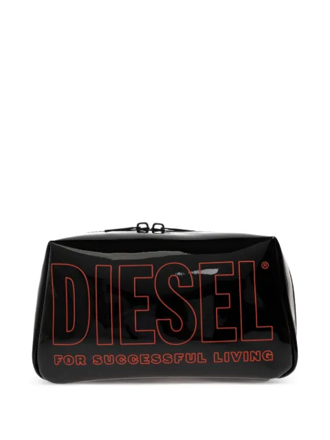 Diesel logo-print wash bag