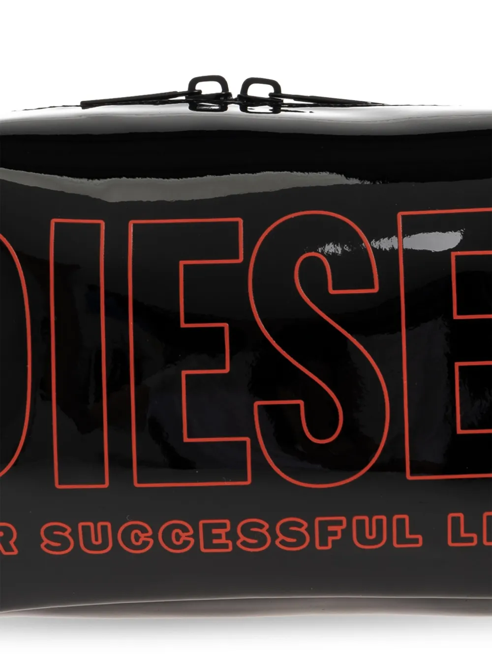 Diesel Toilettas met logoprint Zwart