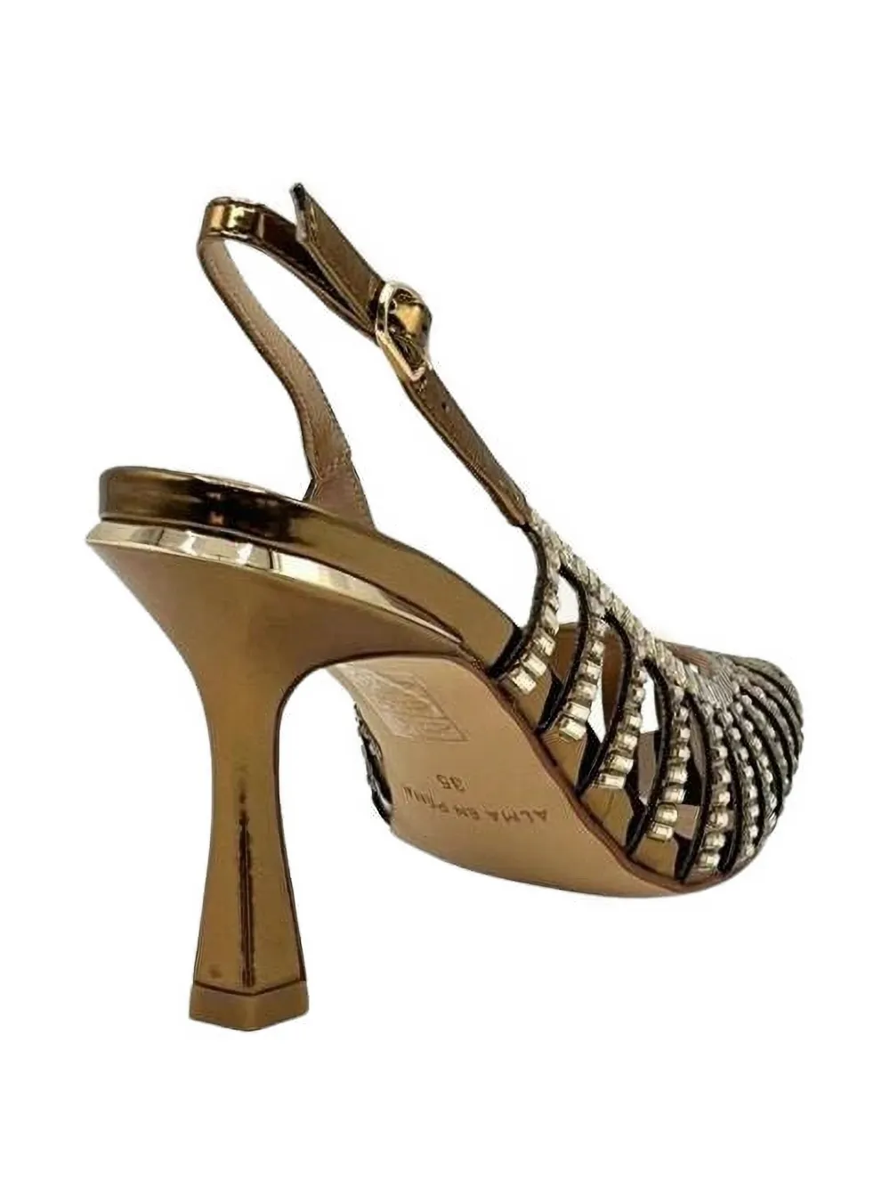ALMA EN PENA crystal-embellished sandals Goud