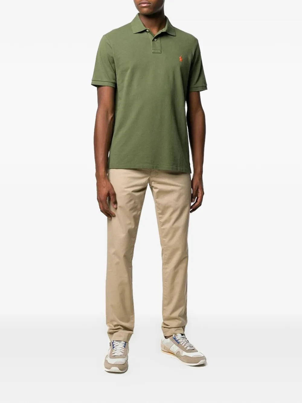 Polo Ralph Lauren Poloshirt met borduurwerk en mesh Groen