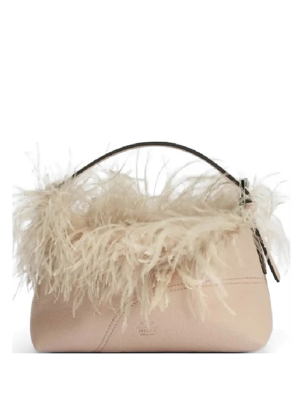 ATP Atelier Vadena feather-trim tote bag - Rosa