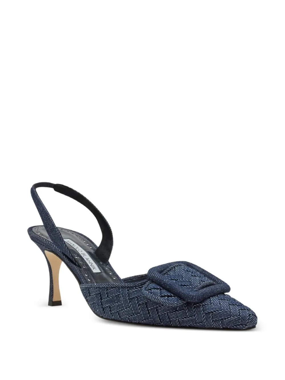 Manolo Blahnik Maysli buckle-detail pumps Blauw