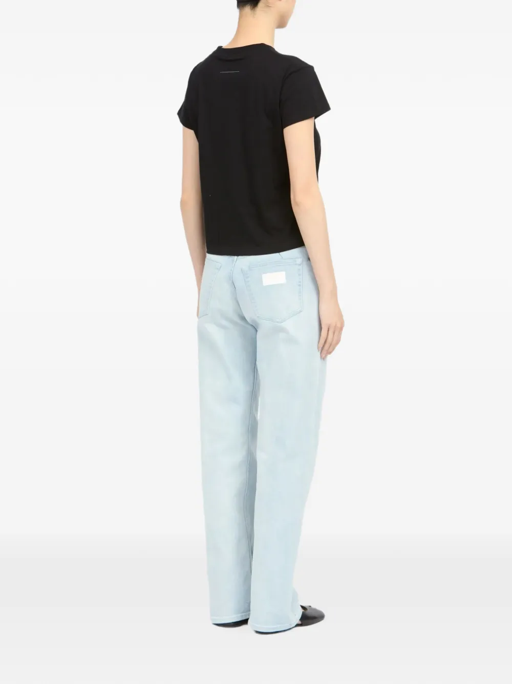 MM6 Maison Margiela Numeric katoenen T-shirt Zwart