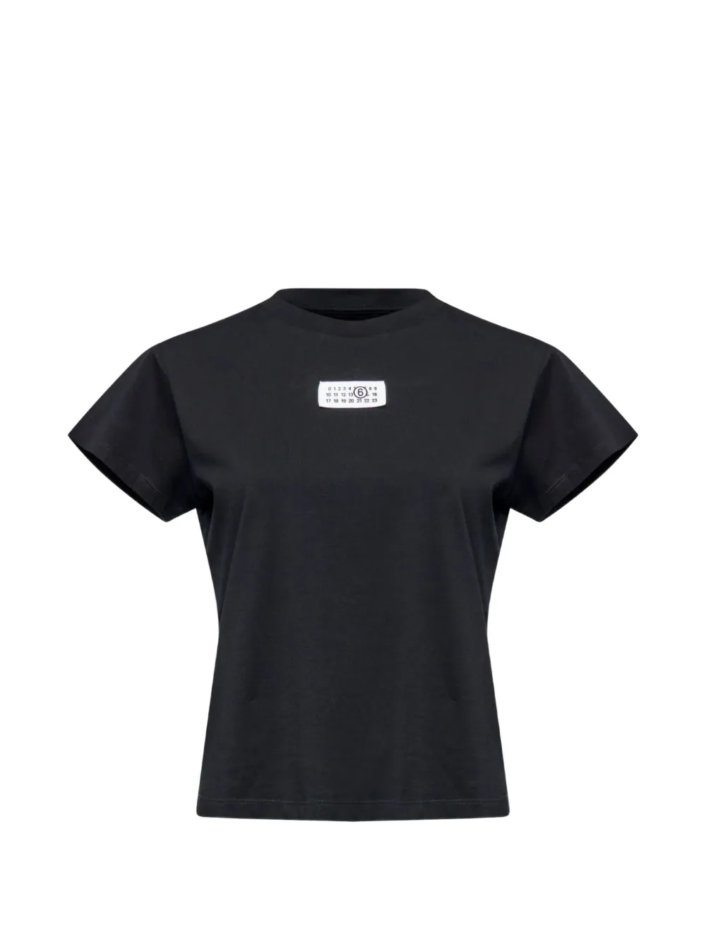 MM6 Maison Margiela logo-patch short-sleeve t-shirt - Nero