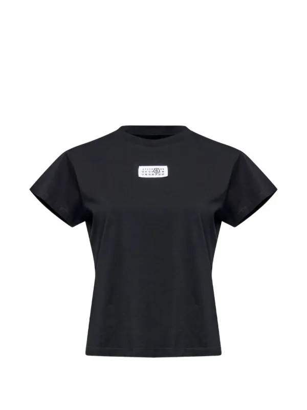 MM6 Maison Margiela ロゴパッチ Tシャツ | ブラック | FARFETCH JP