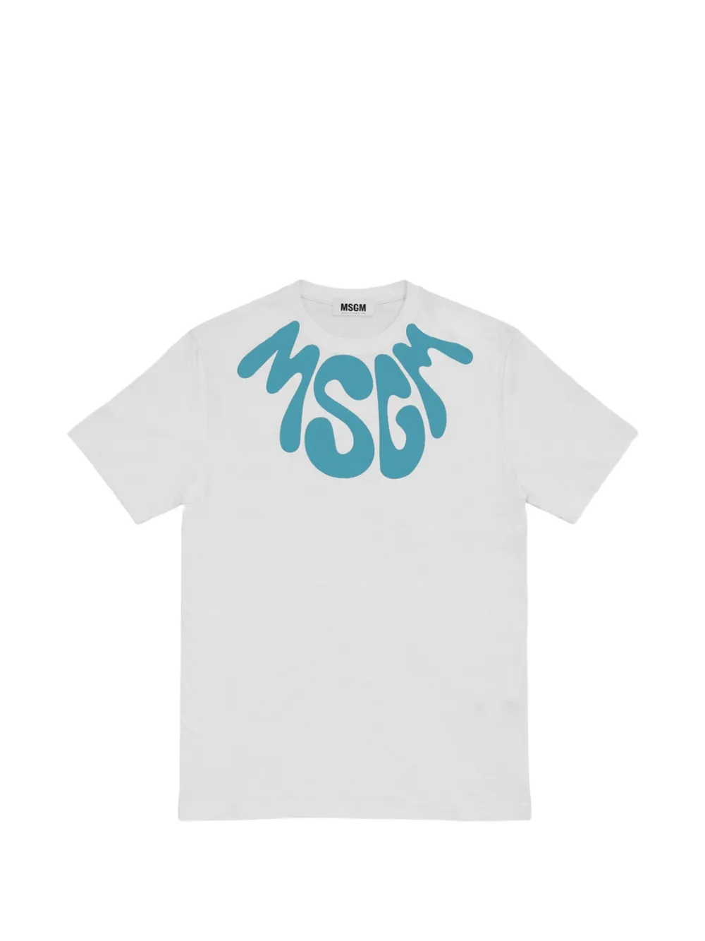 MSGM Kids logo-print cotton T-shirt - Weiß