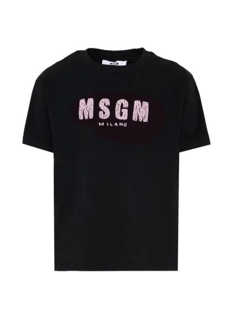 MSGM Kids logo-print short-sleeve T-shirt