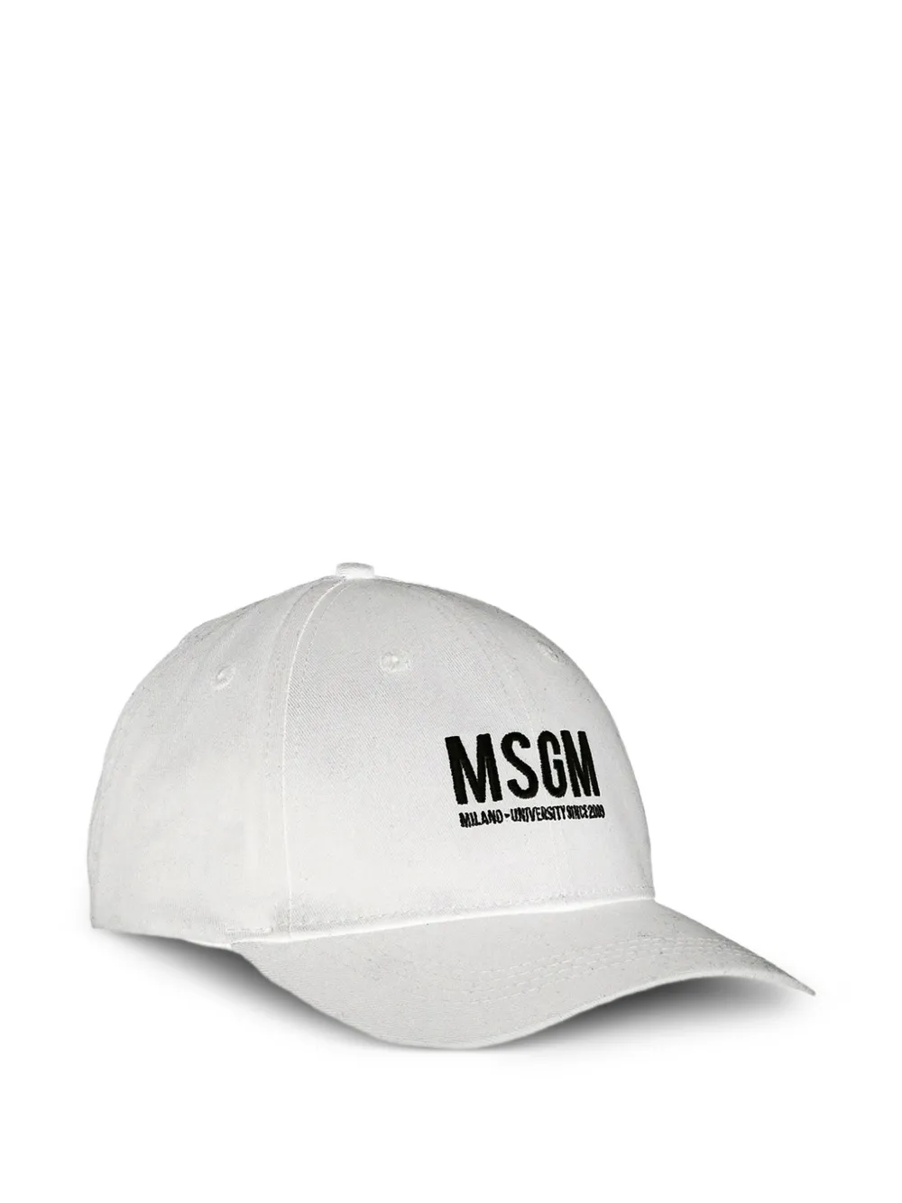 MSGM Kids Honkbalpet met geborduurd logo Wit