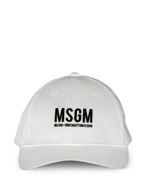MSGM Kids logo-embroidered baseball cap
