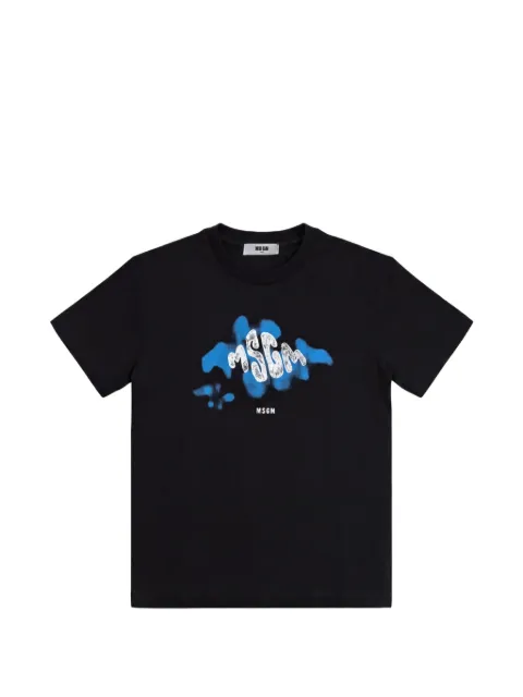 MSGM Kids camiseta con logo estampado