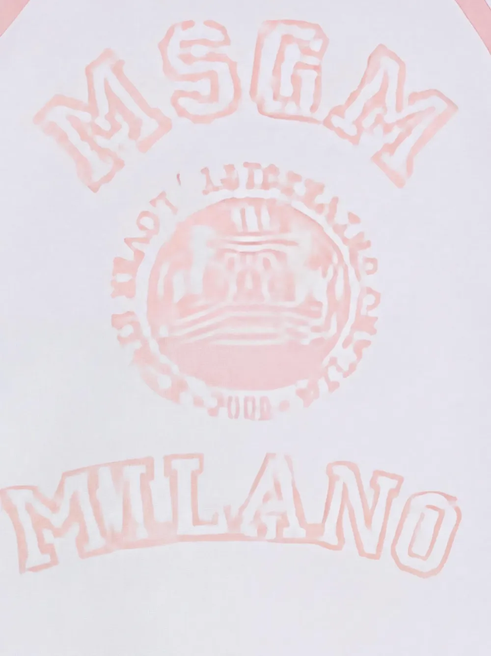MSGM Kids logo-print raglan-sleeve T-shirt Wit