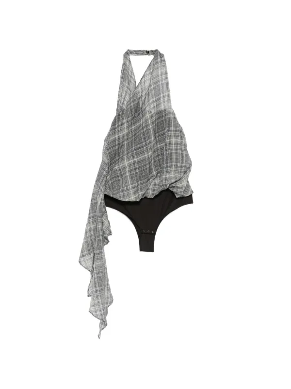 Coperni Draped Halterneck Body in Grey