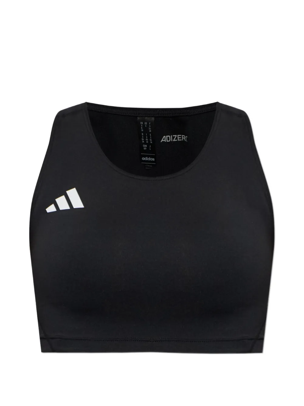 adidas Adizero logo-print top - Schwarz