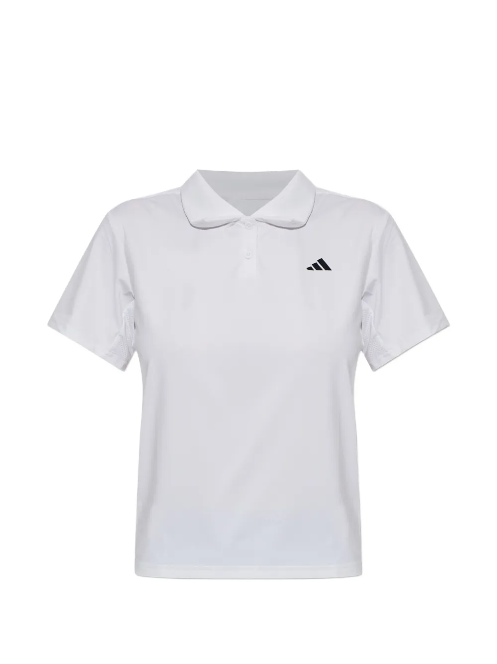 adidas logo-print polo shirt - Bianco