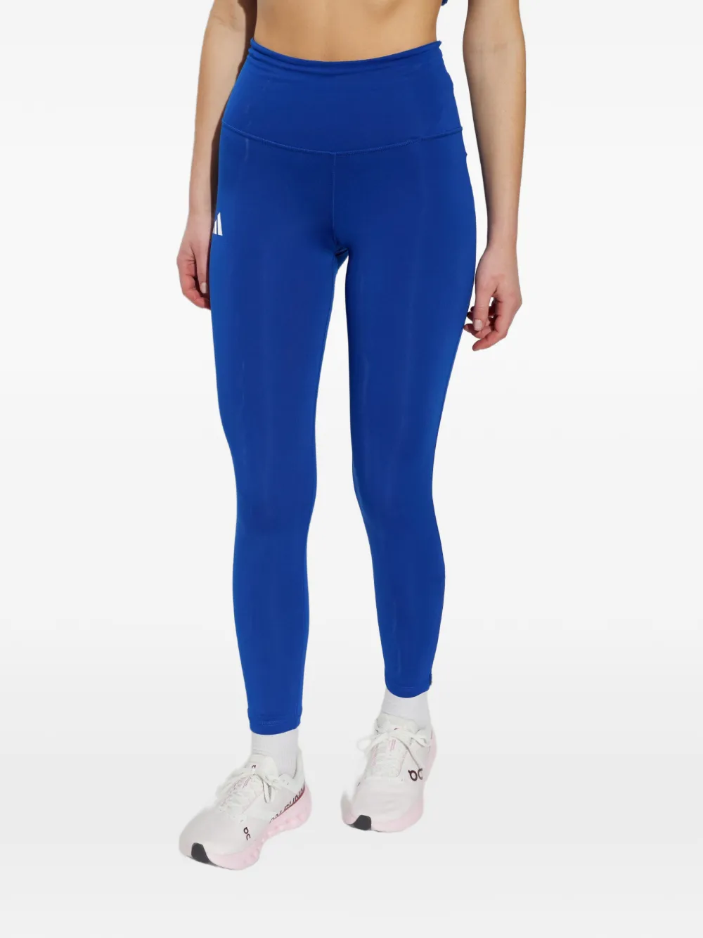 adidas Adizero logoprinten legging Blauw