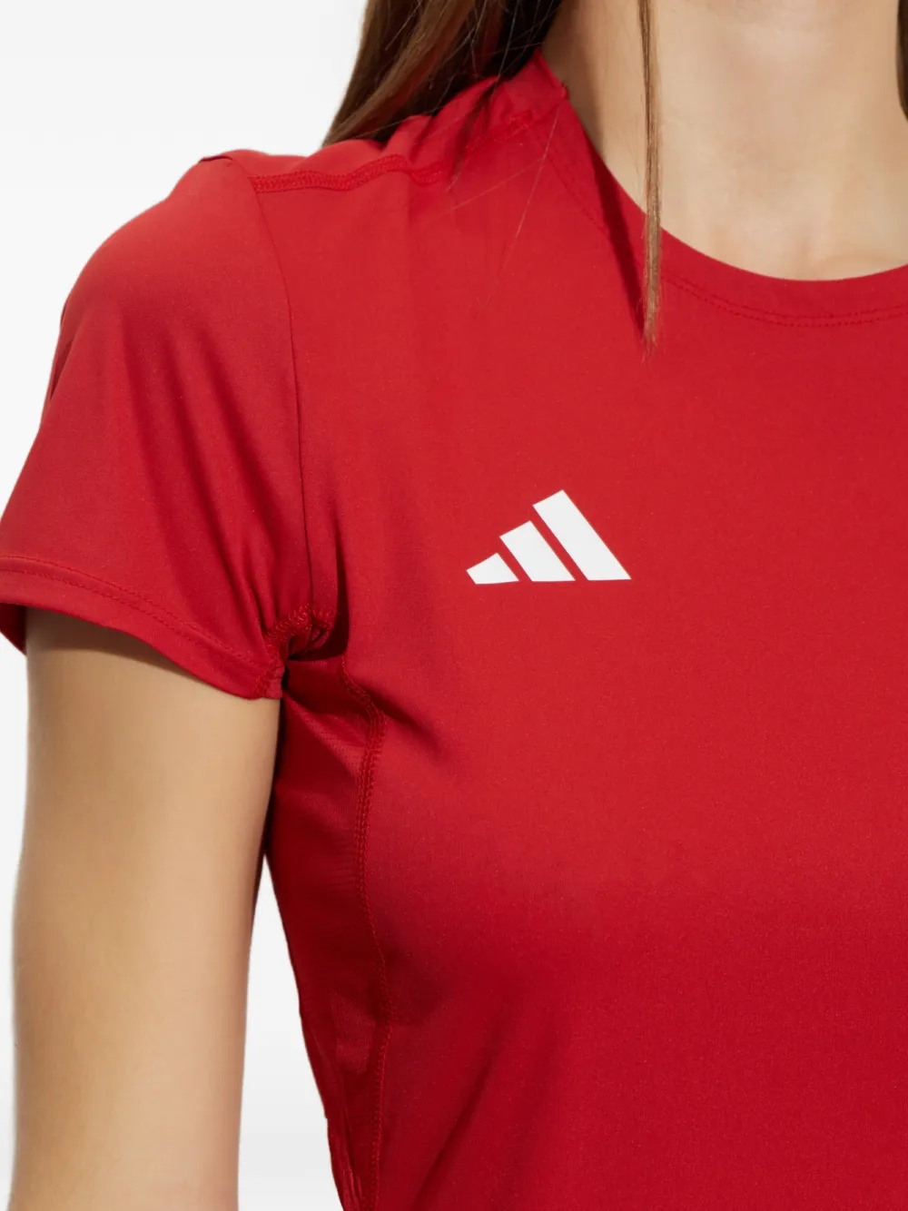 adidas Adizero logoprinten T-shirt Rood