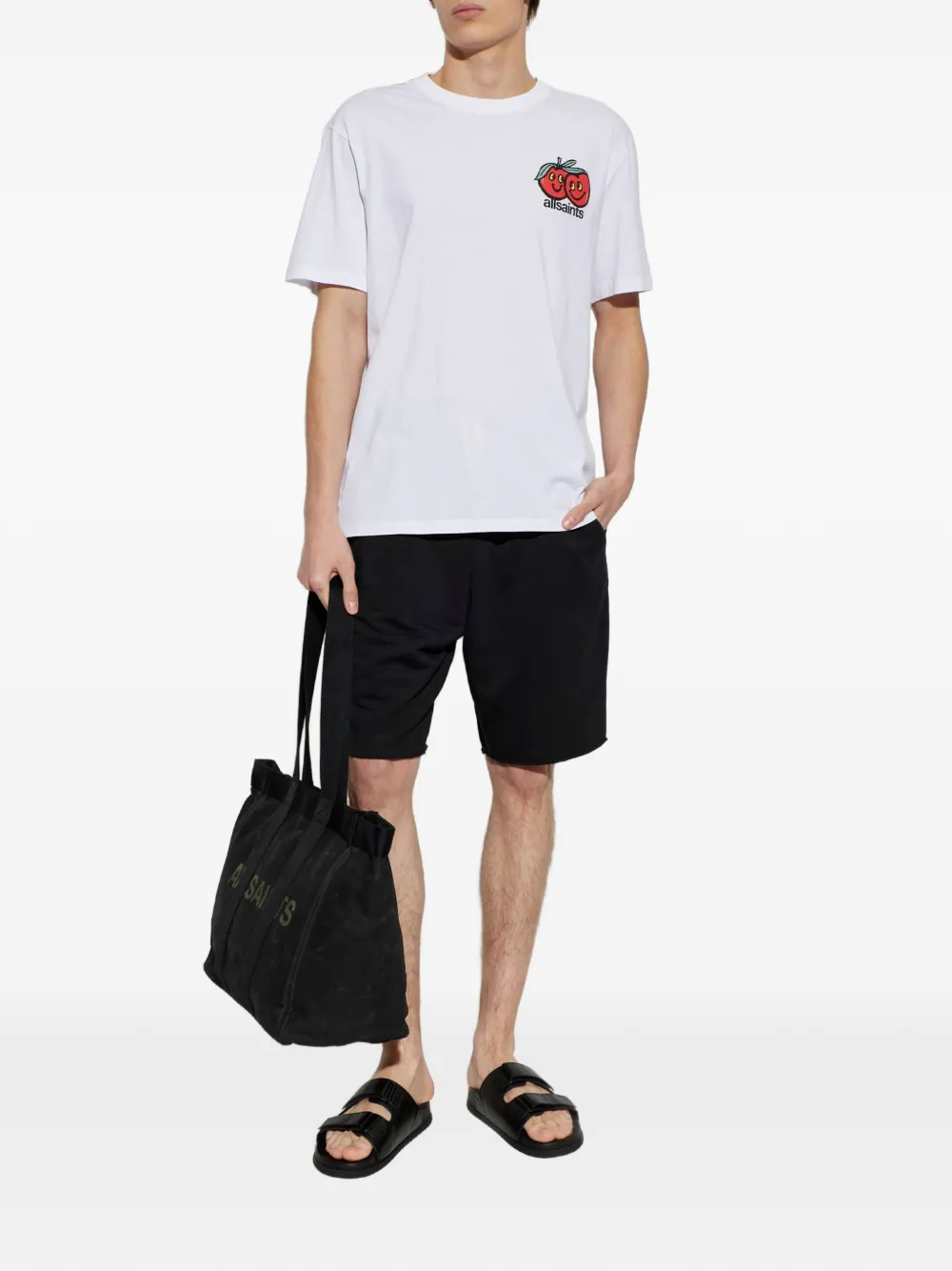 AllSaints Helix shorts met trekkoord Zwart