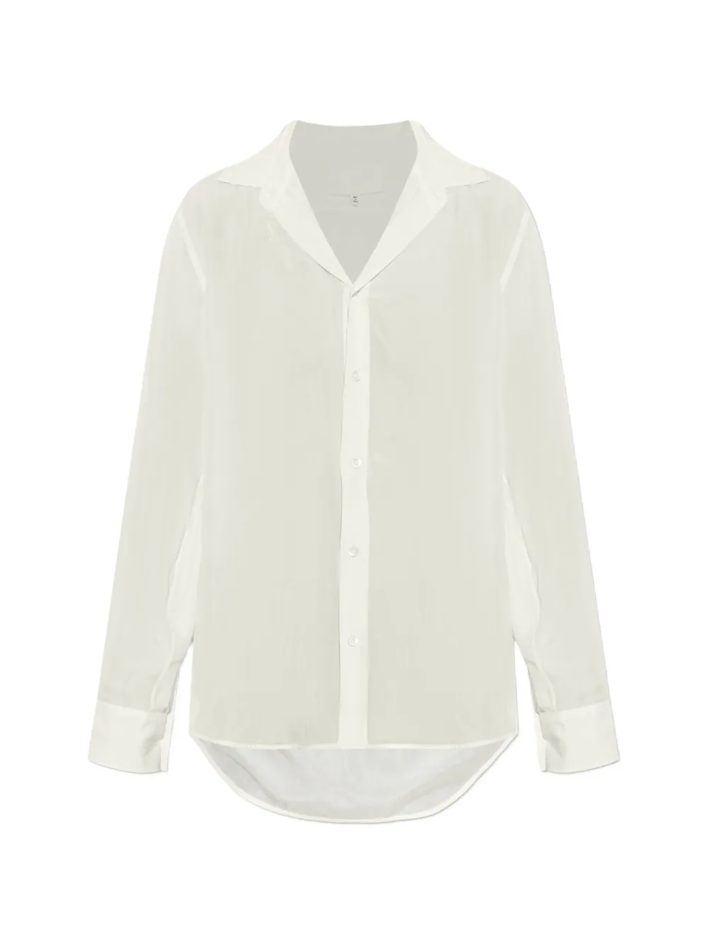 Maison Margiela sheer silk shirt - White