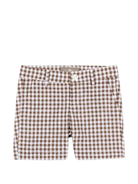 Little Bear gingham-check shorts