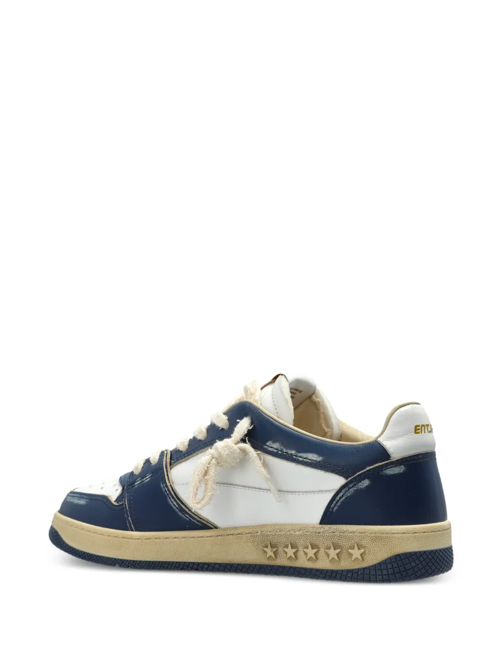 Enterprise Japan Egg Rocket leren sneakers Blauw
