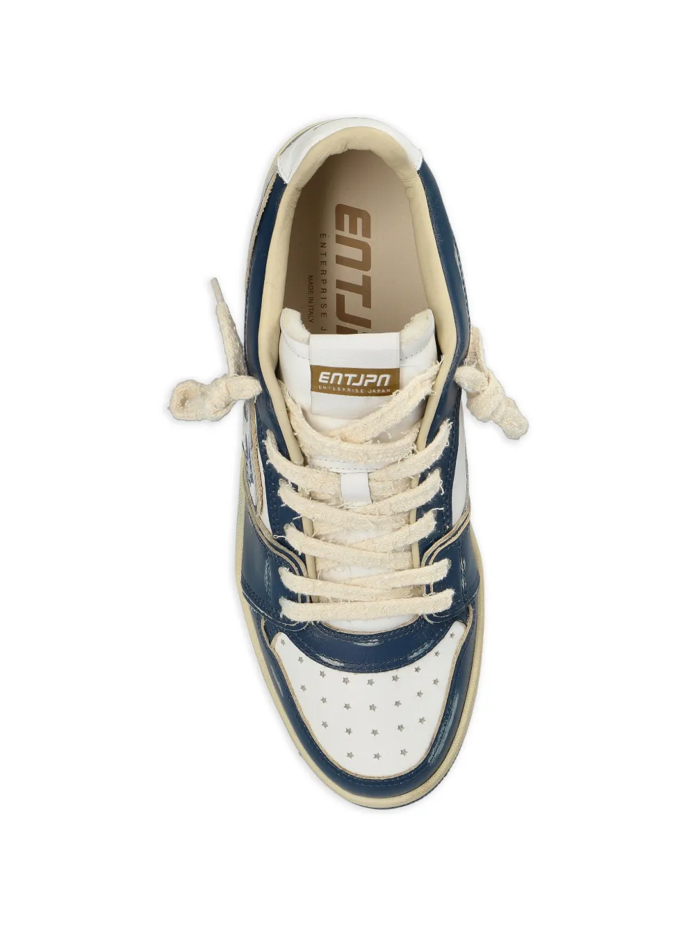 Enterprise Japan Egg Rocket leren sneakers Blauw