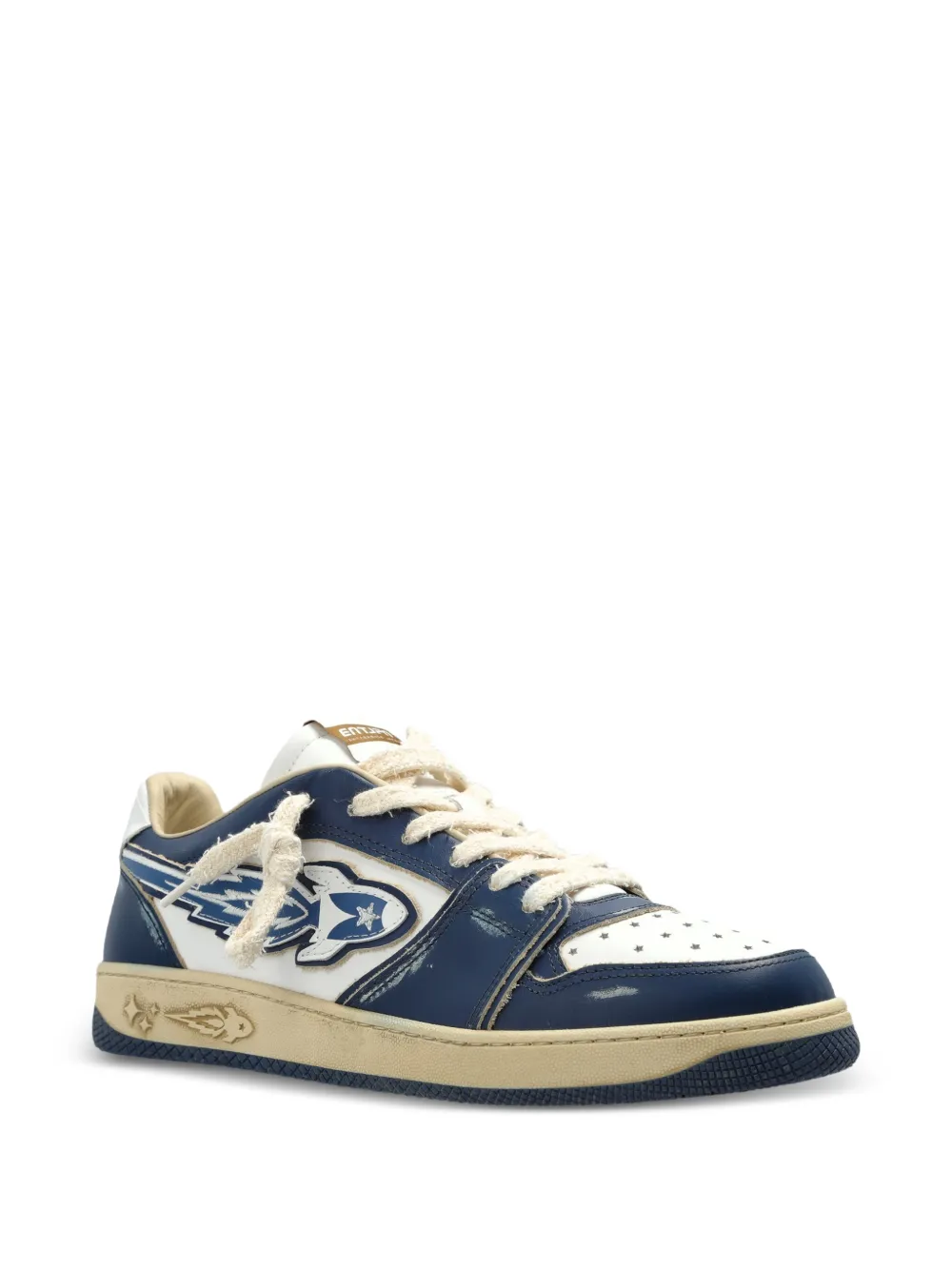 Enterprise Japan Egg Rocket leren sneakers Blauw