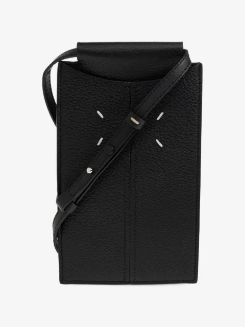 Maison Margiela grained-leather phone holster bag