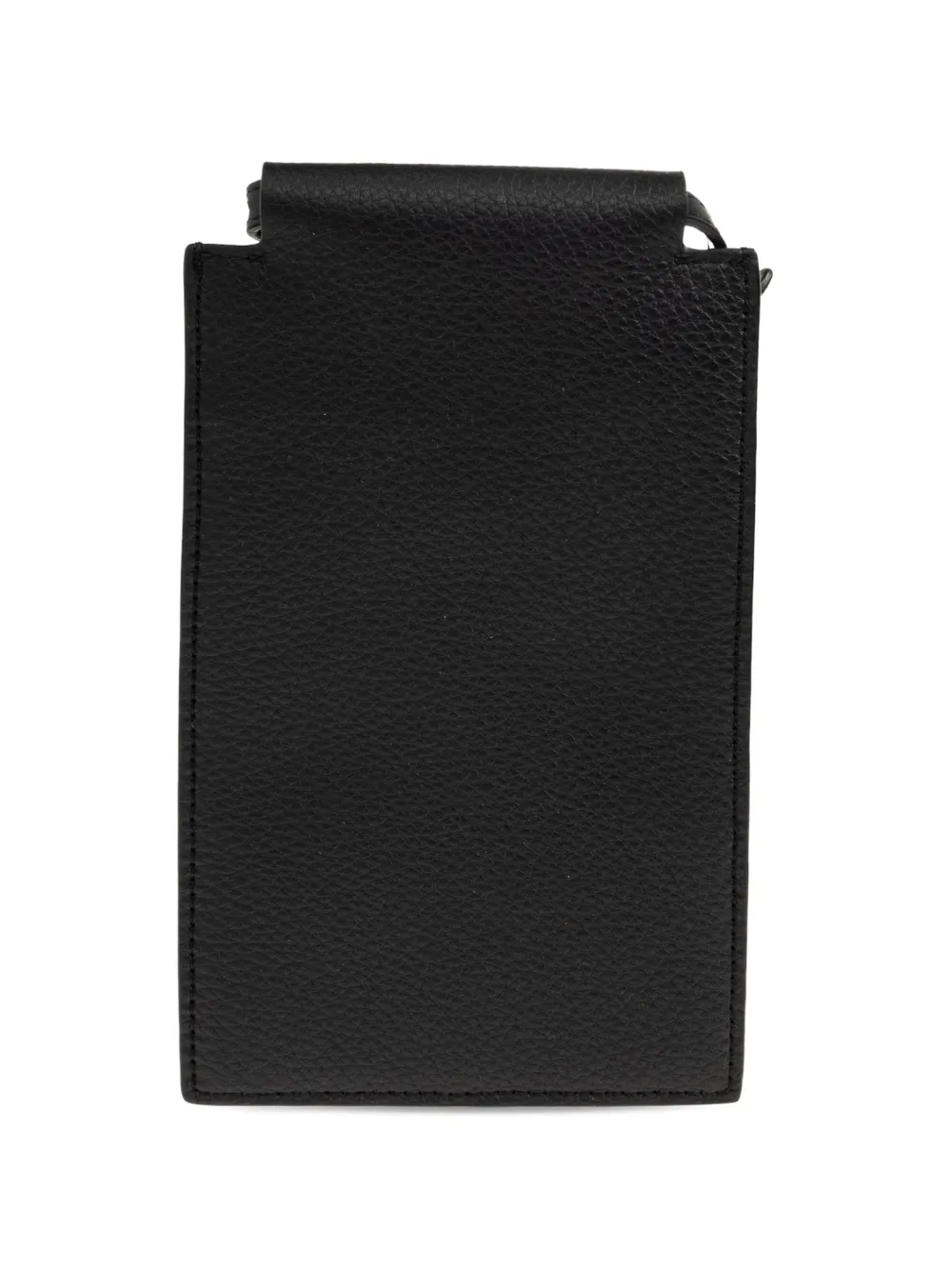 Maison Margiela Telefoonhoesje van bewerkt leer Zwart