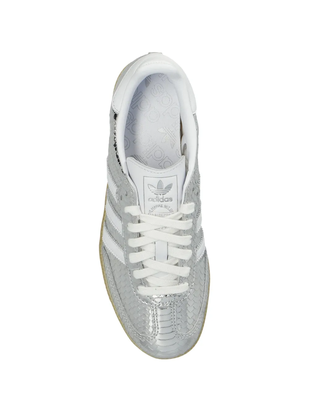 adidas Samba OG leren sneakers met slangenleer-effect Zilver