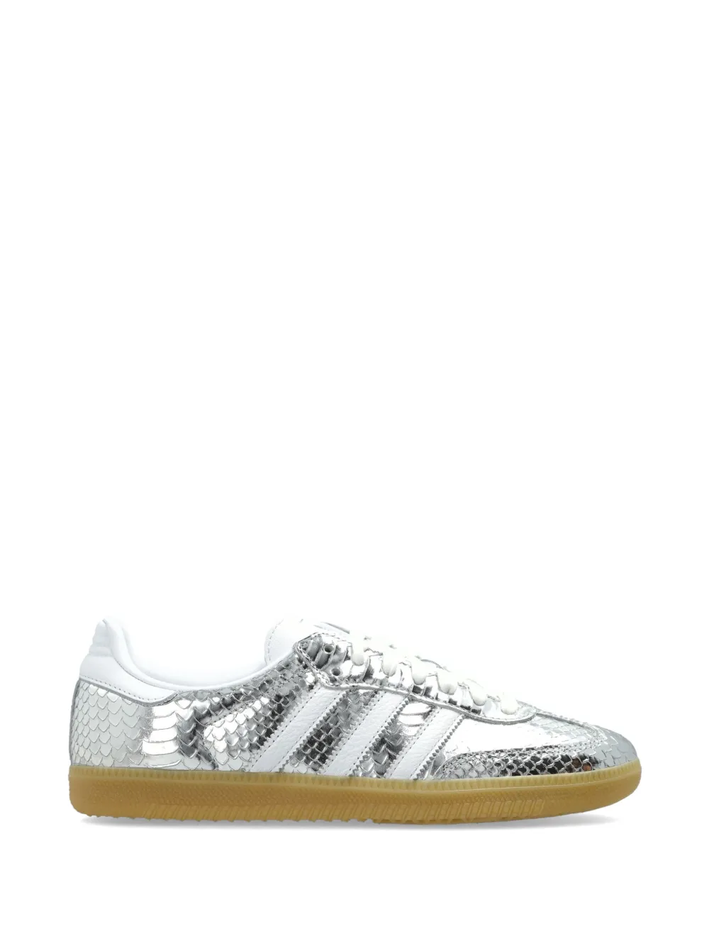 adidas Samba OG snakeskin-effect leather sneakers - Silber