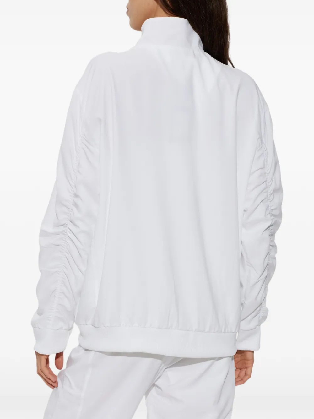 adidas Walk-On logoprint trainingsjack met ruchemouwen Wit
