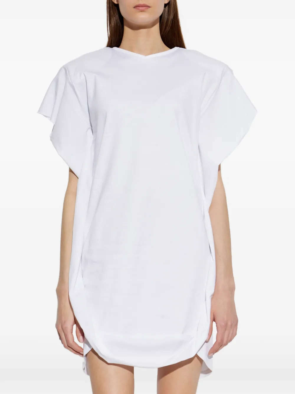 IRO Aslan mini-jurk met ruches Wit