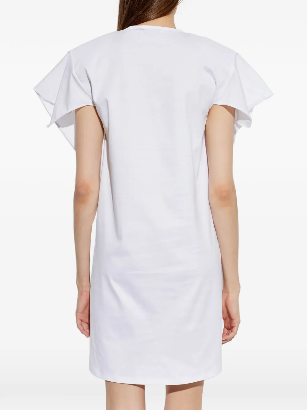 IRO Aslan mini-jurk met ruches Wit