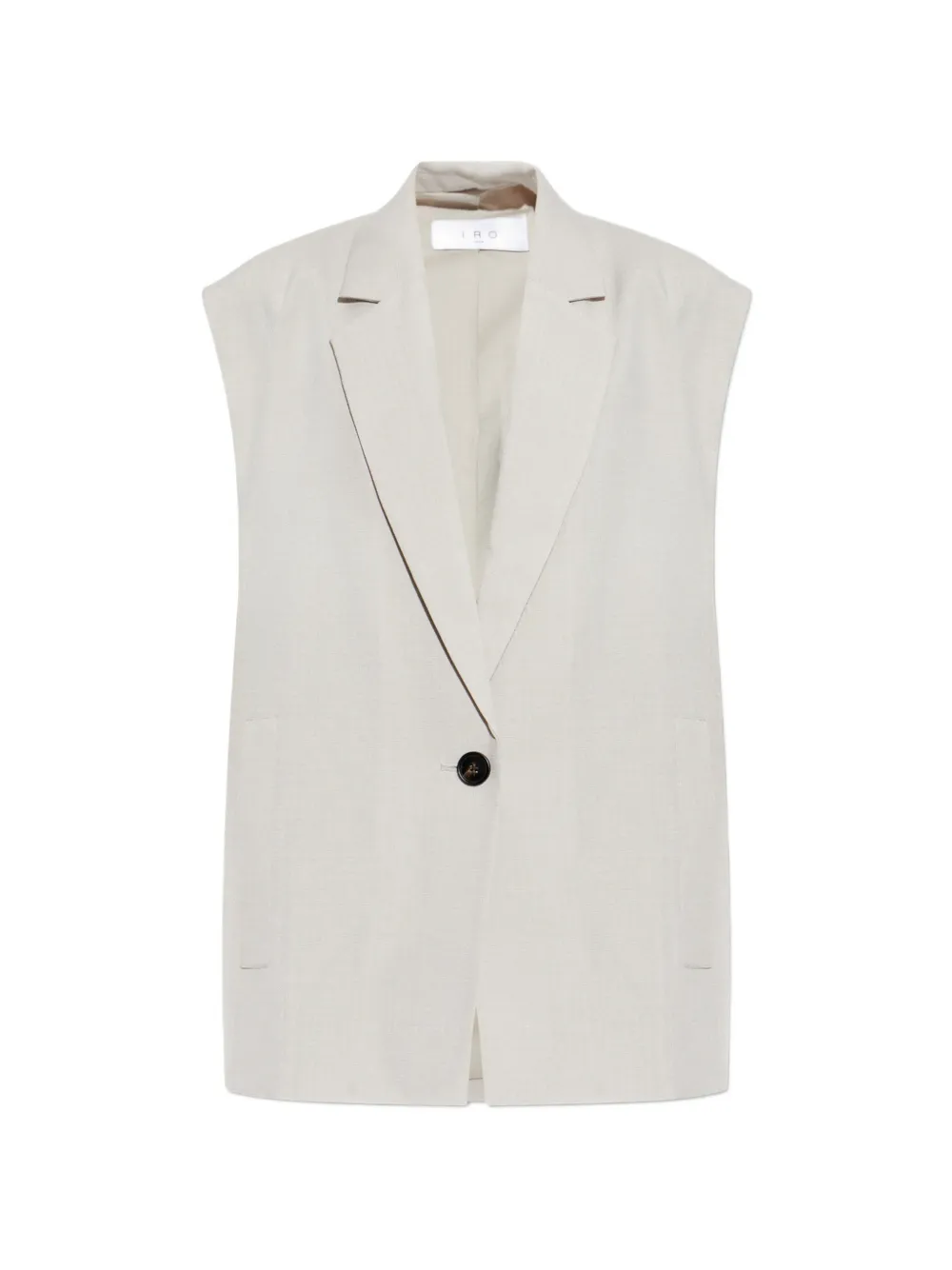 Iro Soledad Single-breasted Vest In Gray
