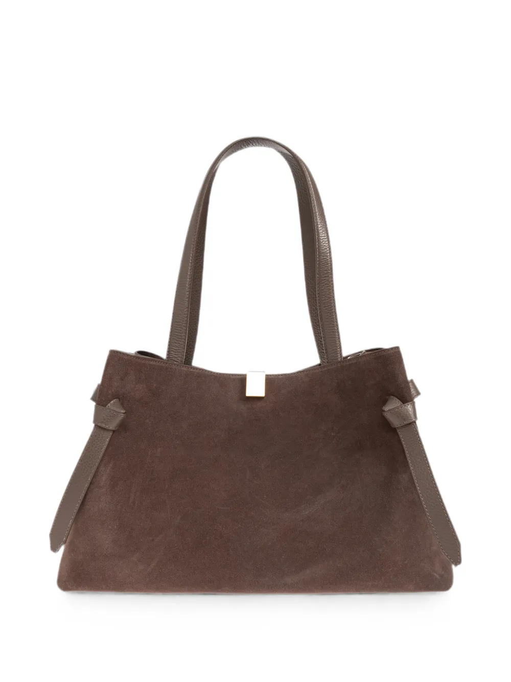 Yuzefi Gyoza suede tote bag - Marrone